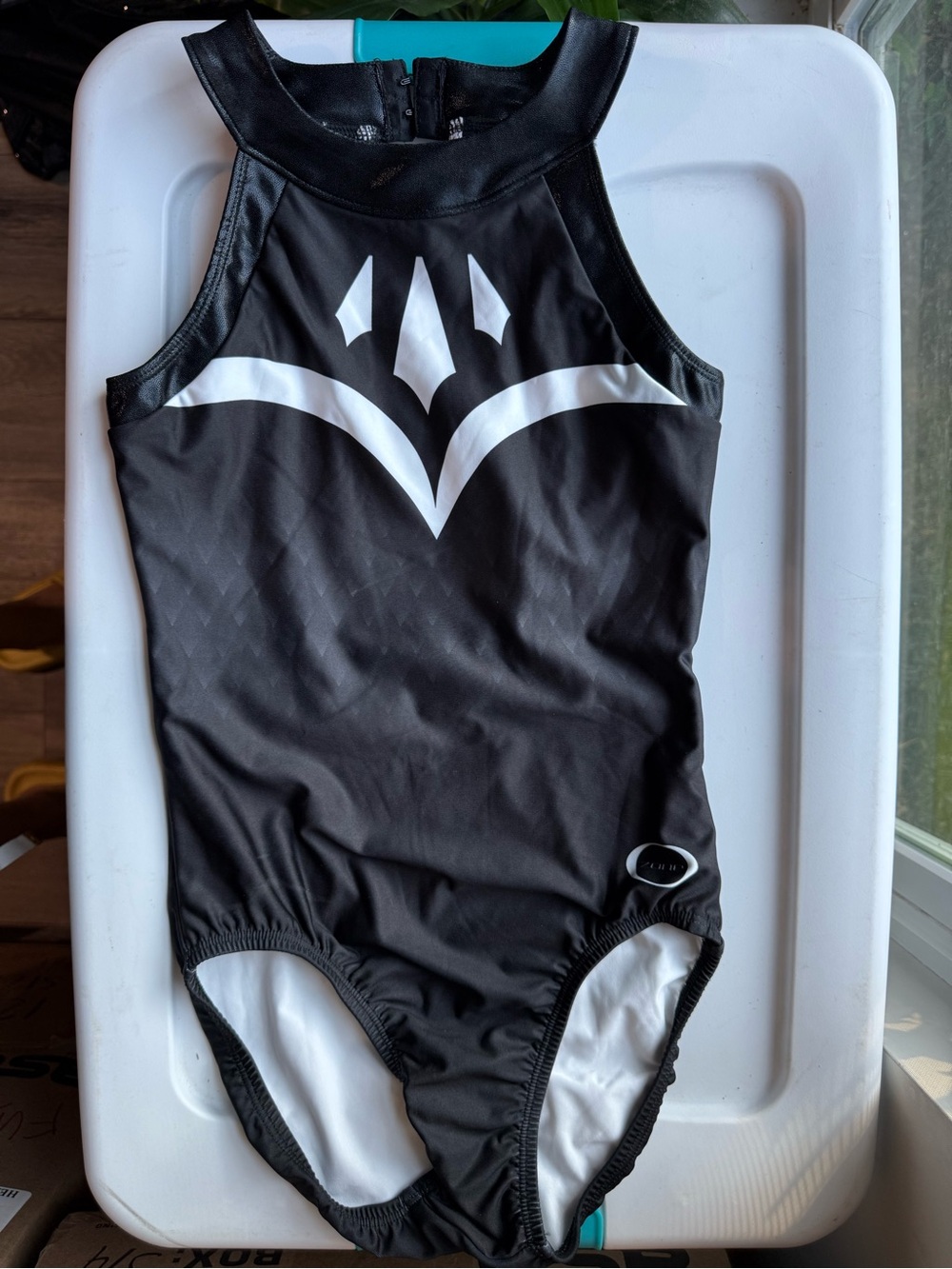 Adult small Ozone Black Leotard